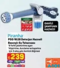PİRANHA PSG 1628 DETERJAN HAZNELİ BASINÇLI SU TABANCASI